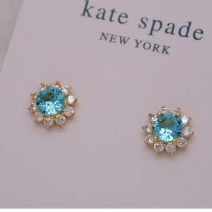 Kate Spade Blue and Gold Earrings
